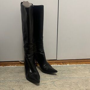 Elegant Black Knee-High Women's Boots